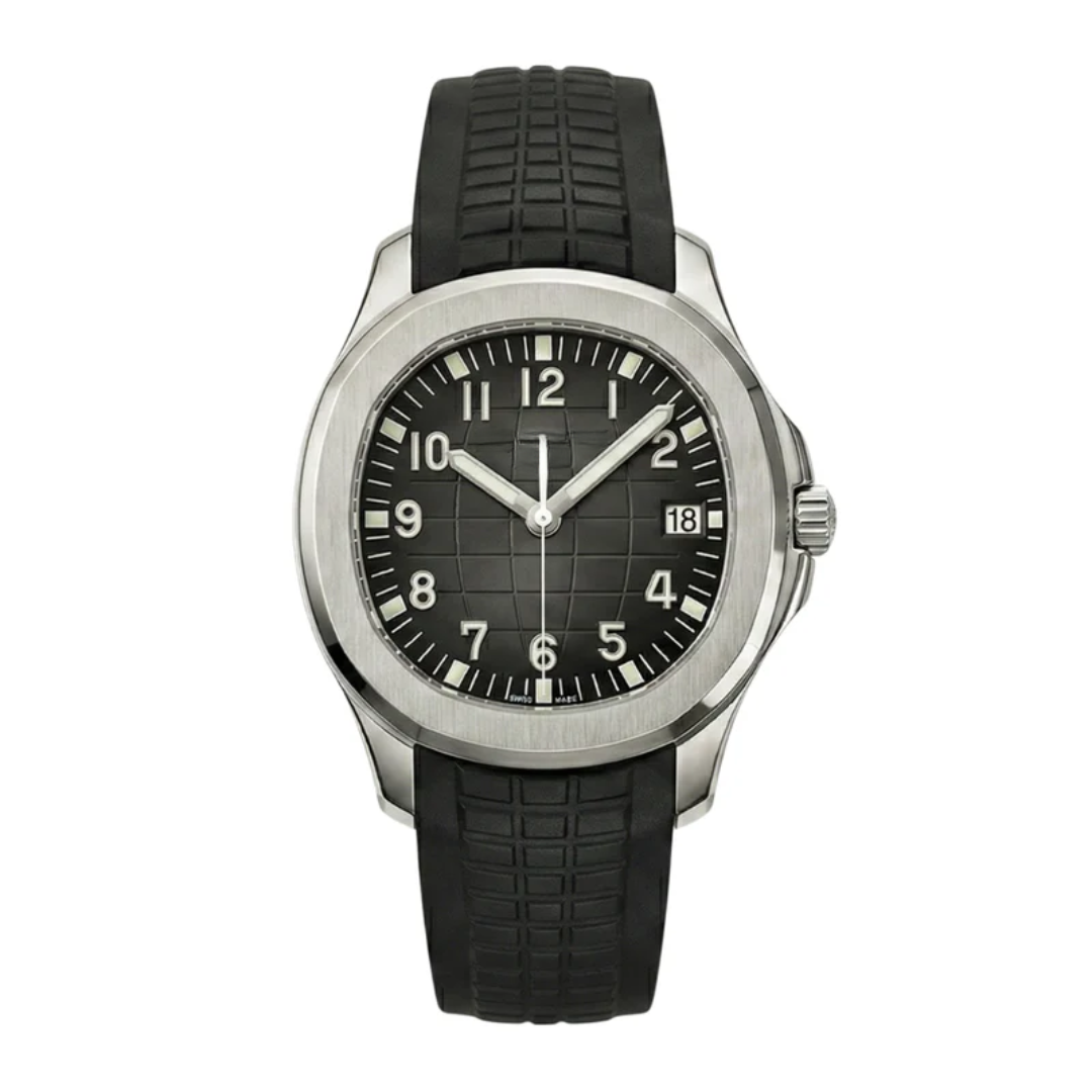 Aqua Sport Automatic 42 – Black Dial | Rubber Strap